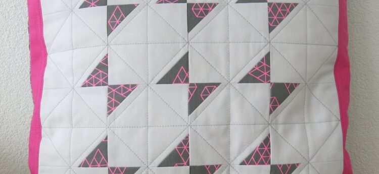 Luna Lovequilts - Butterfly quilted cushion inspired by Krystina of KH Quilts - A beginner friendly class