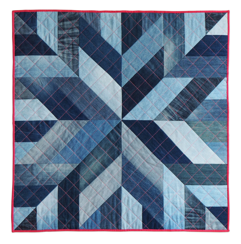 Blue Dwarf quilt by Tara Glastonbury