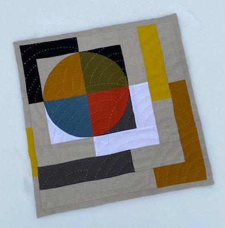 Luna Lovequilts - Swap - Mini quilt by Sarah Hibbert