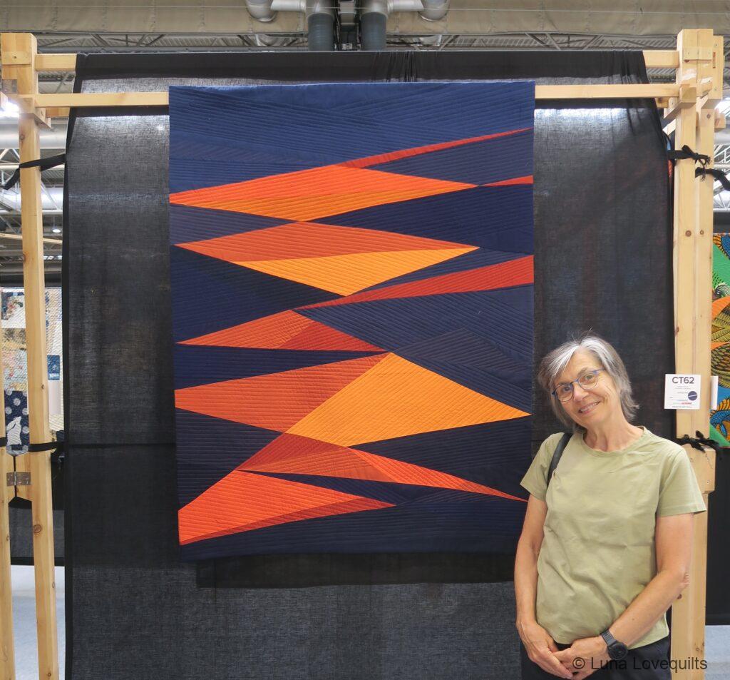Festival of Quilts Birmingham 2022 - Orange Red by Sophie Thomas