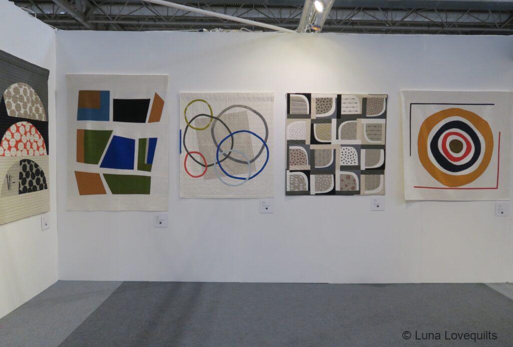 Sarah Hibbert solo exhibit at Festival of Quilts Birmingham 2022 - From Collage to Quilt book