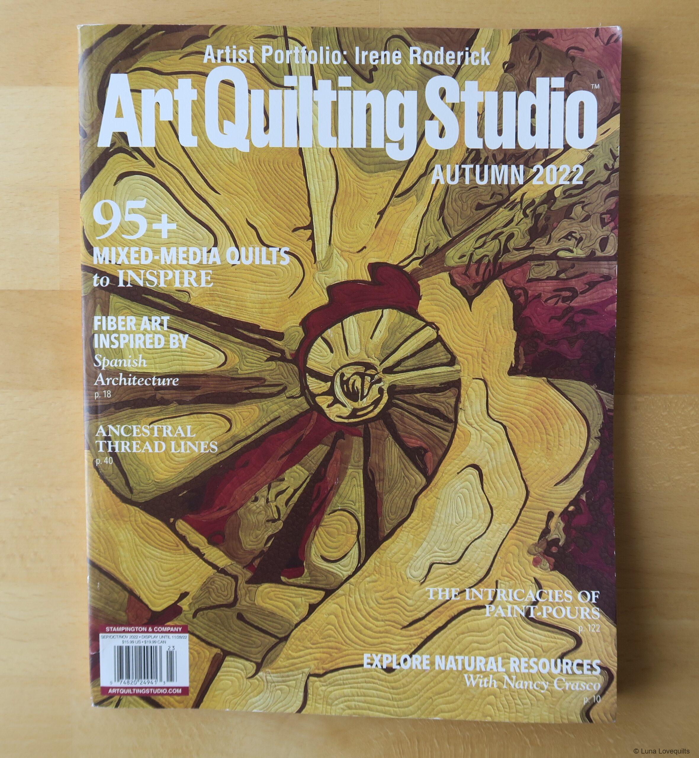 Luna Lovequilts - Featured in Art Quilting Studio - Autumn 2022 issue