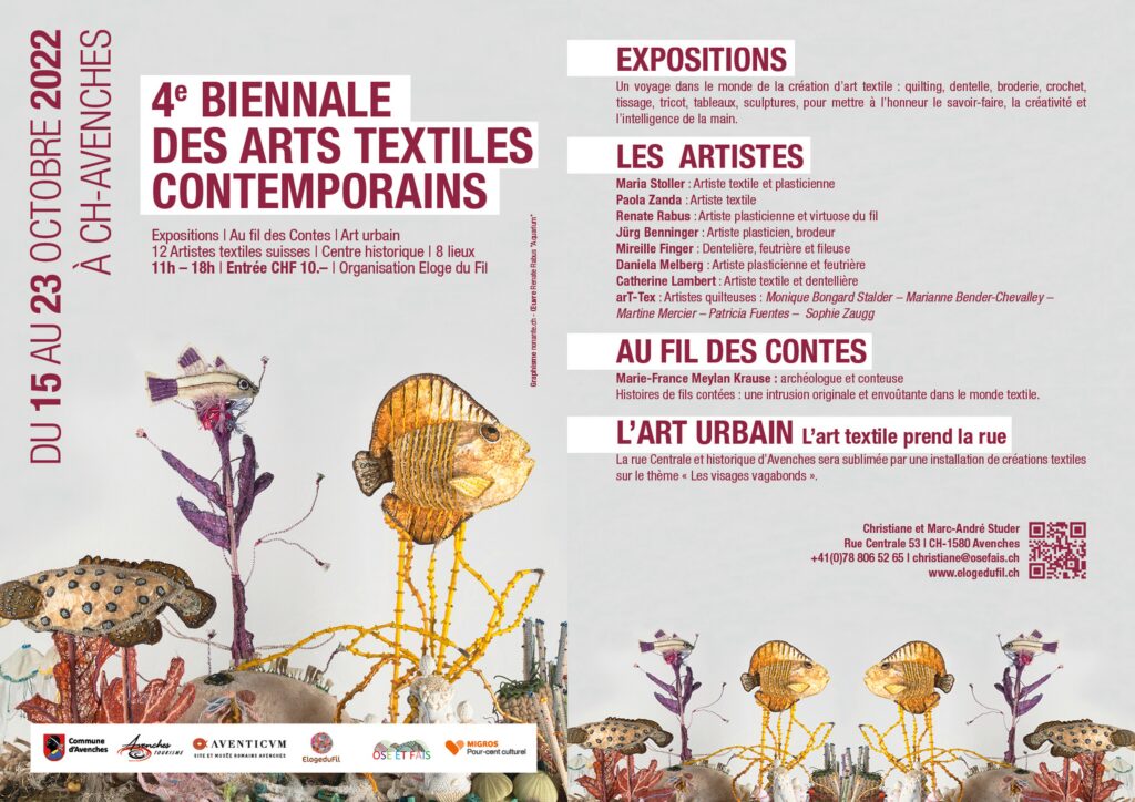 Biennale Arts Textiles 2022 - Eloge du Fil - Avenches