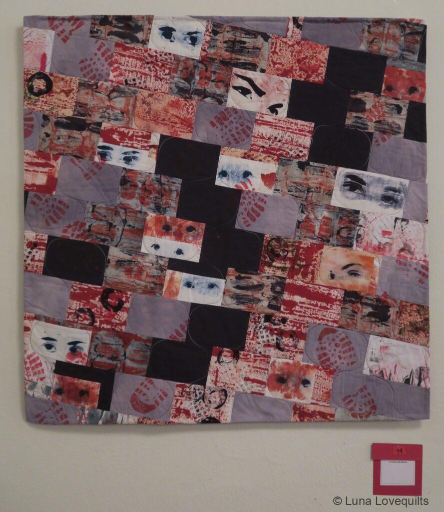 Red Shoes Challenge at patCHquilt meeting in Soleure - Quilt by Marianne Bender-Chevalley