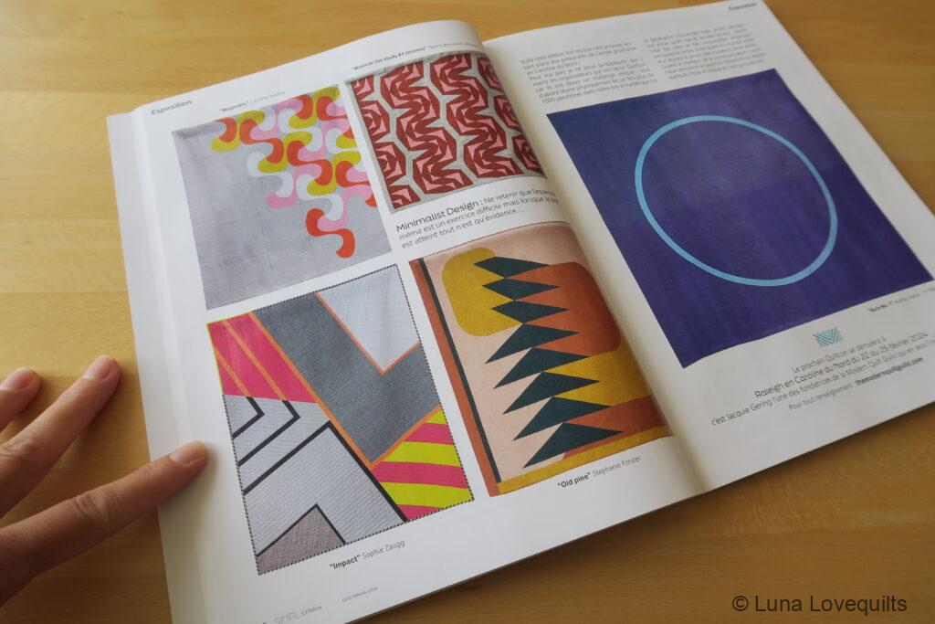 Luna Lovequilts - My Impact Quilt featured in Simply Moderne magazine