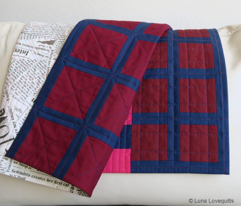 Luna Lovequilts - Positive quilt - Two different reds