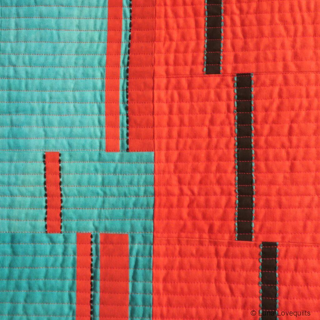 EPM 2023 - SAQA Minimalism - Quilt by Margarita Korioth - Detail