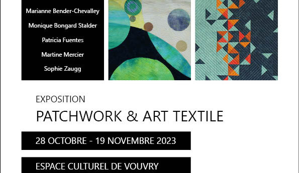 Flyer expo ART-TEX - Patchwork et Art Textile - Vouvry 2023