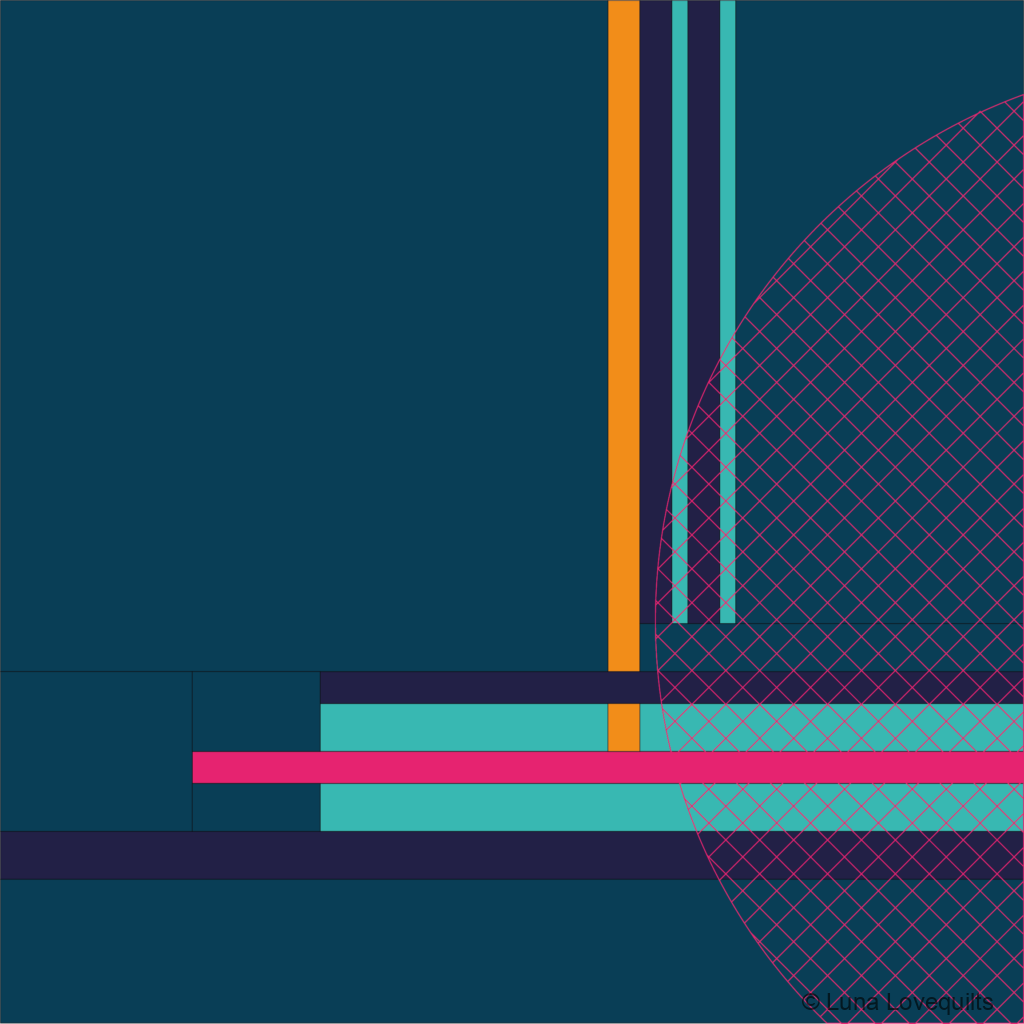 Luna Lovequilts - Fragment Quilt mock-up - Colour palette version 02