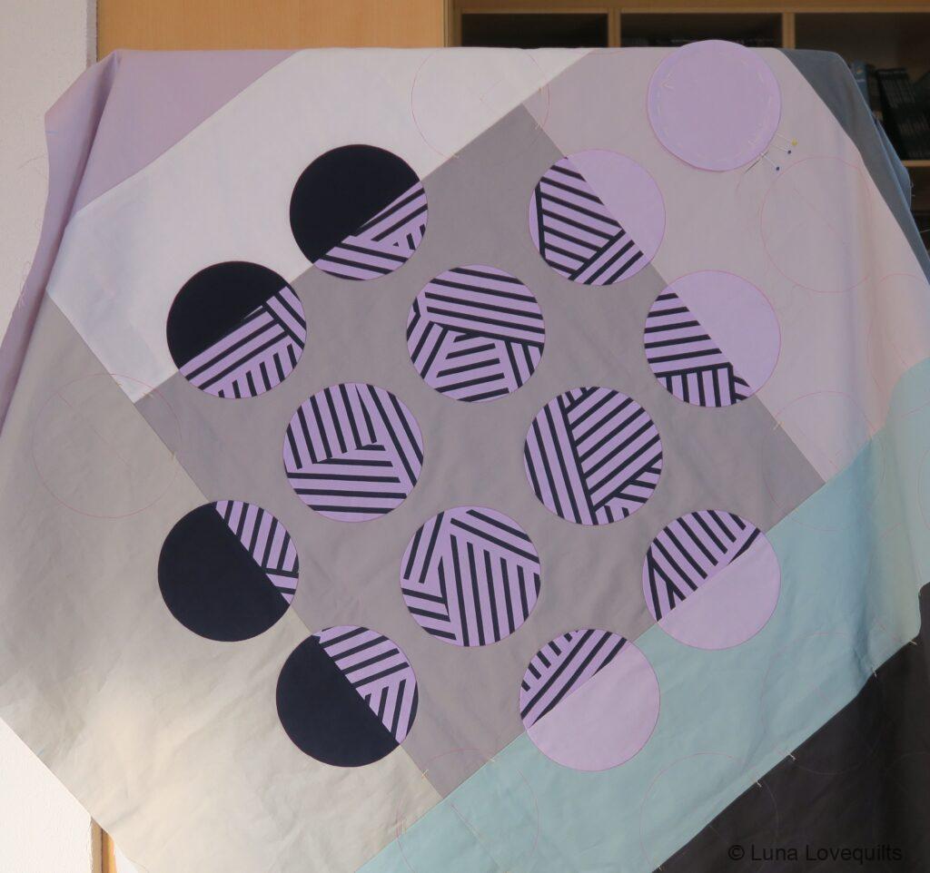 Lunalovequilts - New quilting project #2 - Hand appliqué in progress