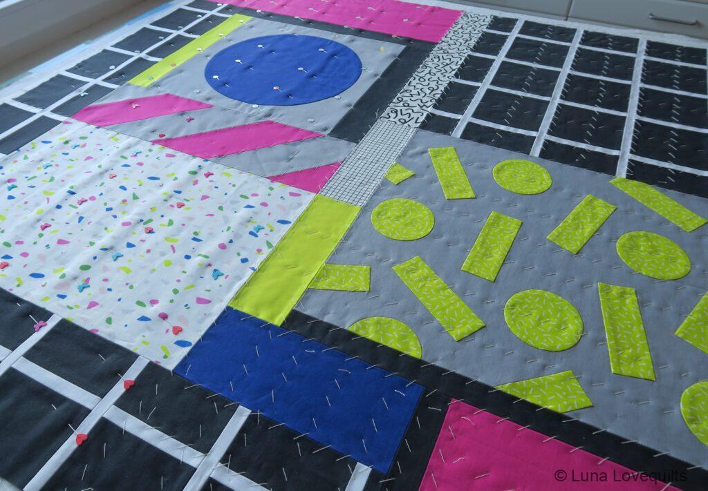 Lunalovequilts - New quilting project #3 - Basting