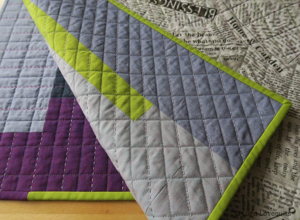 Luna Lovequilts - A project inspired by Gee's Bend quilts - Binding