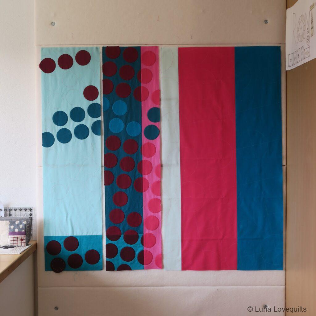 Lunalovequilts - New quilting project #4 - Appliqué in progress