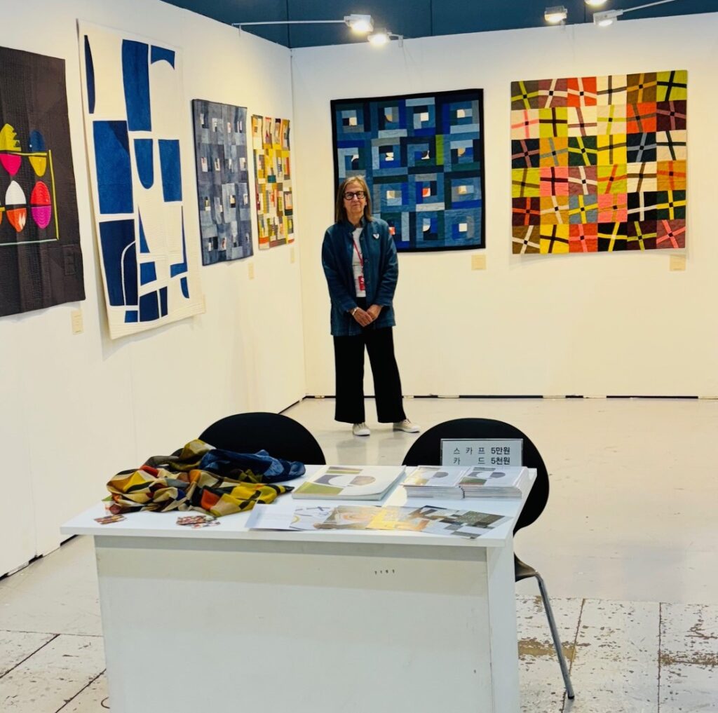 Sarah Hibbert solo show at Korea Quilt Festival - Photo credit Paul Hibbert