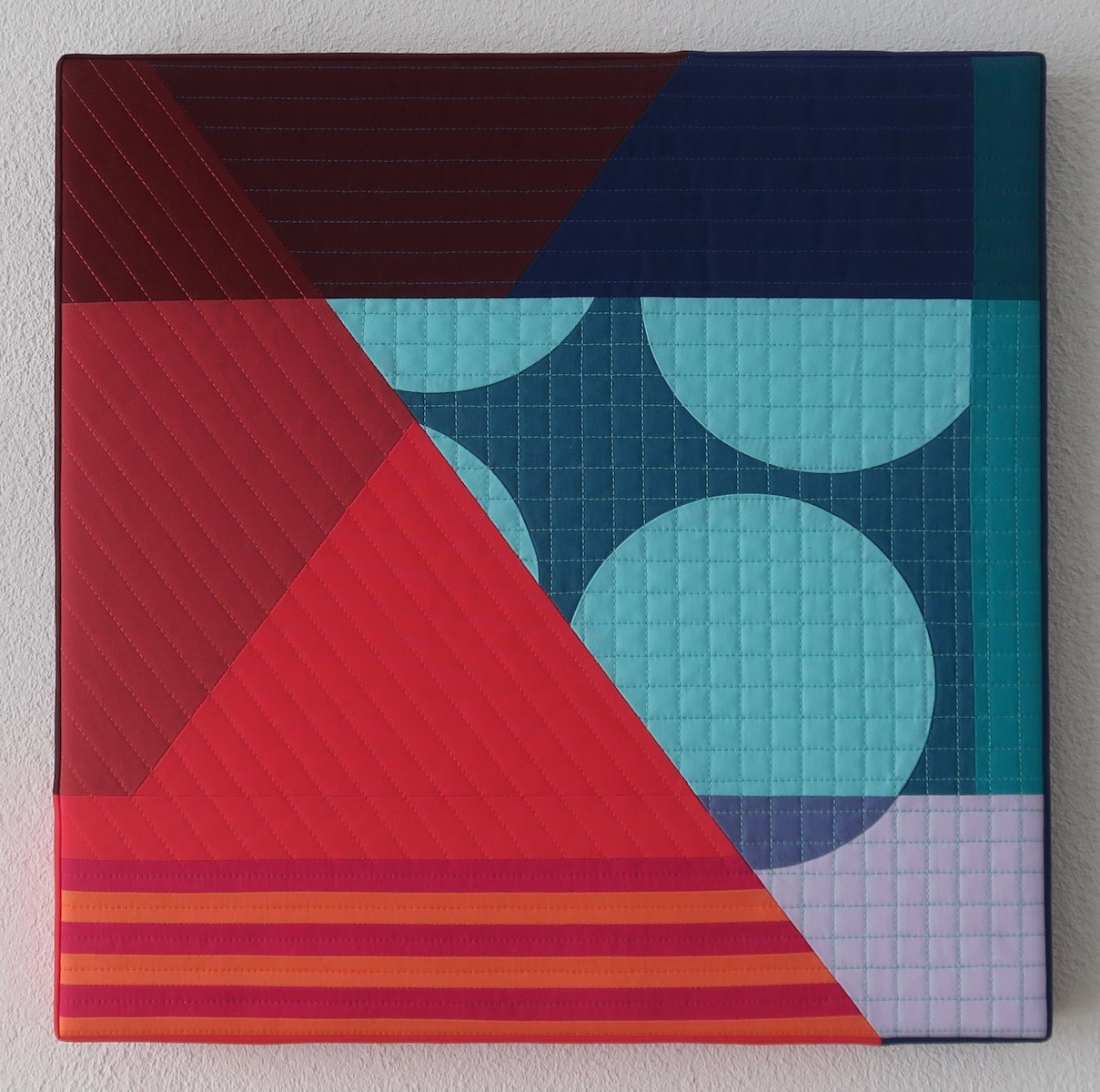 Sophie Zaugg - Framed Quilt - Intersection I