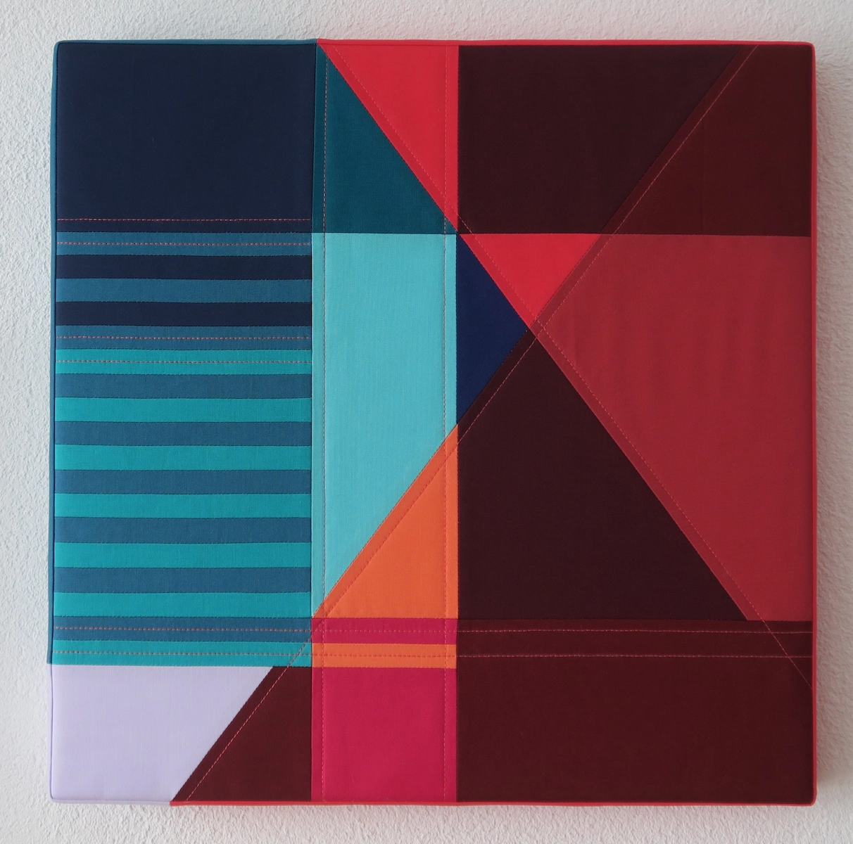 Sophie Zaugg - Framed Quilt - Intersection III