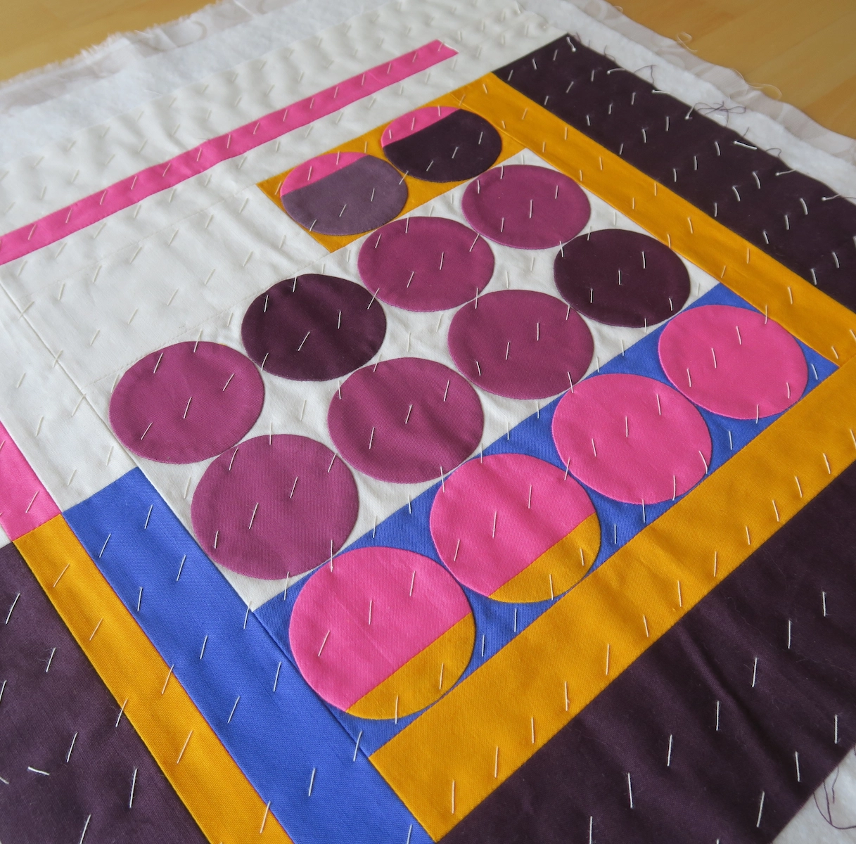 Sophie Zaugg - Quilt - Gameplay II - Basted