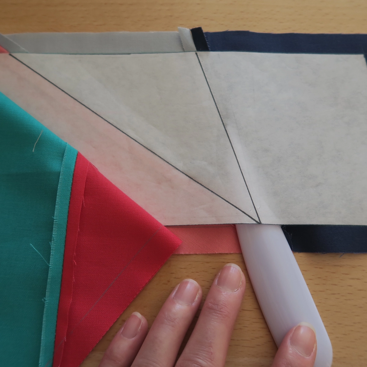 Sophie Zaugg – Quilt – Gelateria – Removing Paper