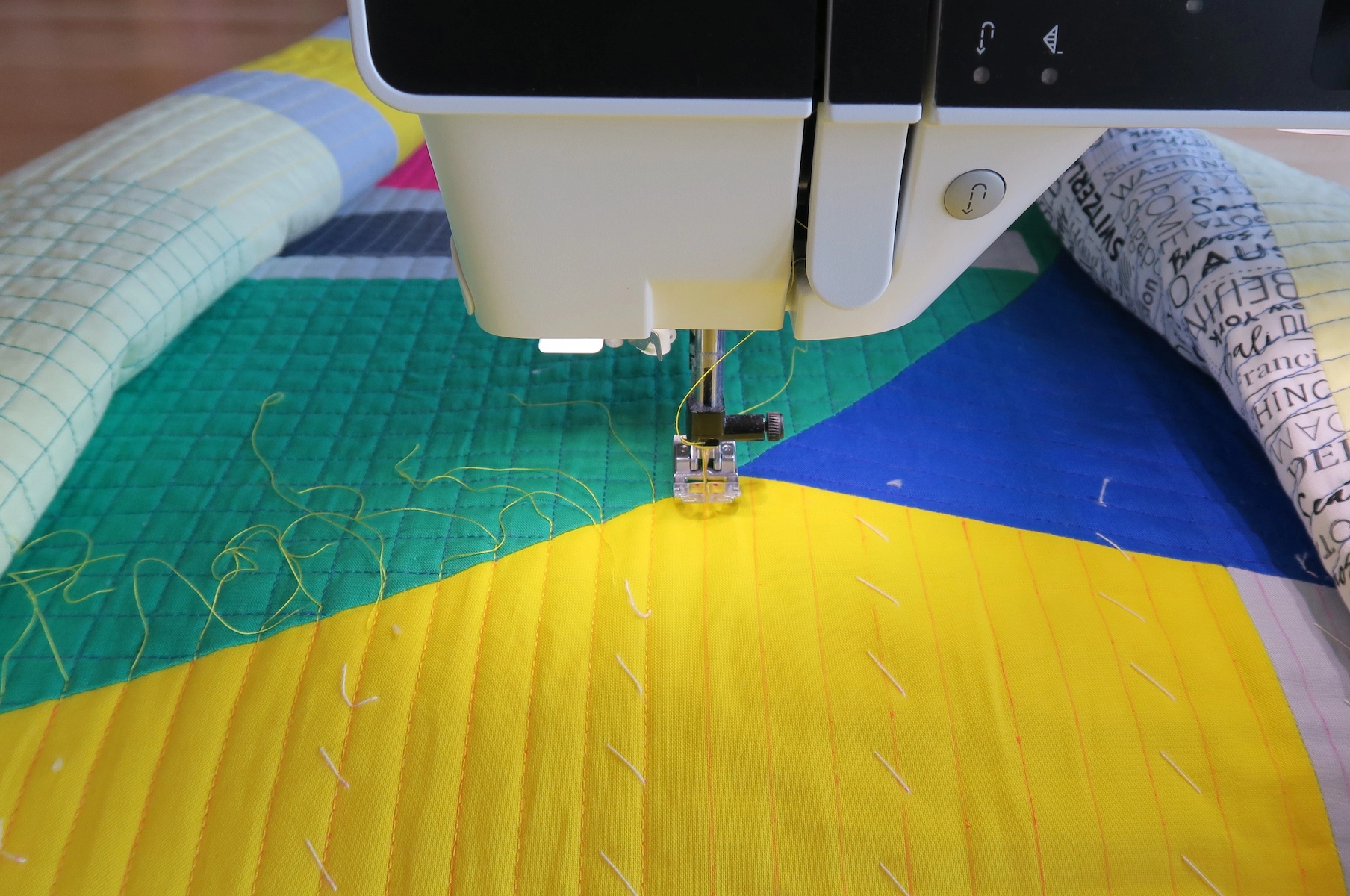 Sophie Zaugg – Quilt – LOVE – Machine Quilting in Progress Sophie Zaugg - Quilt - LOVE - Machine Quilting in Progress