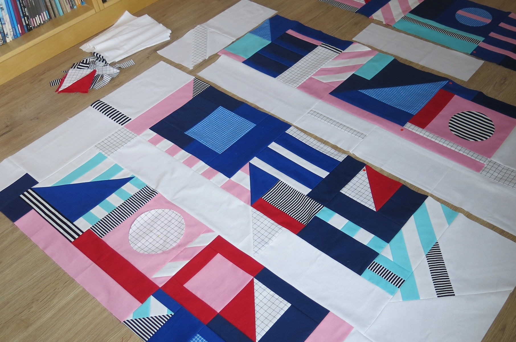 Sophie Zaugg - Quilt - Flashback - White Background