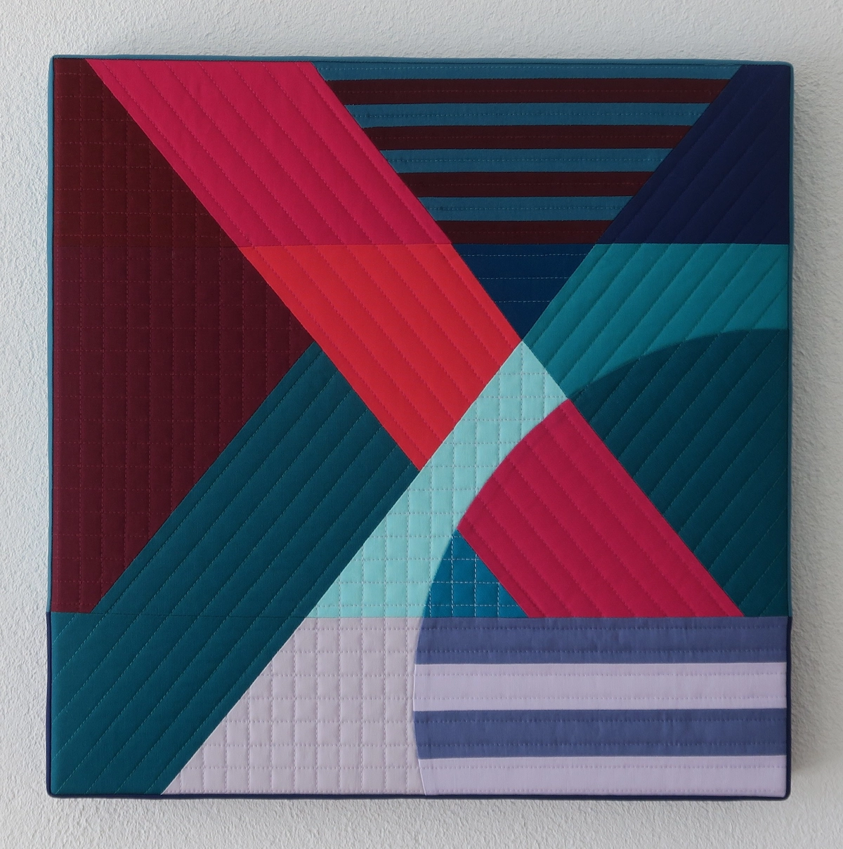 Sophie Zaugg - Framed Quilt - Intersection VI