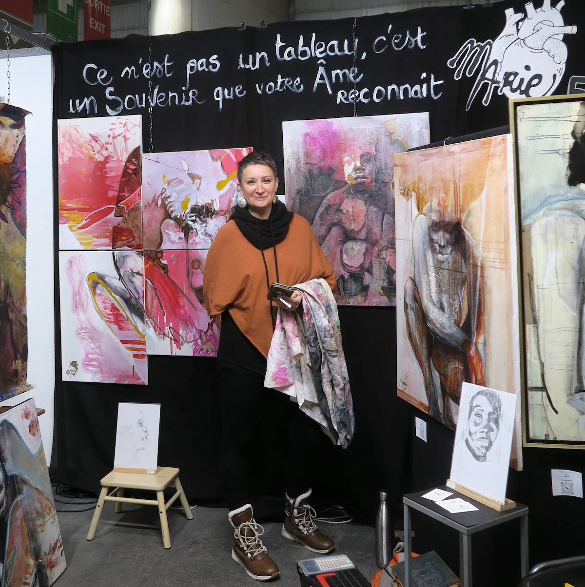 Geneva Artistink 2026 – Marie extrasystole – Artiste Peintre Geneva Artistink 2026 - Marie extrasystole - Artiste Peintre