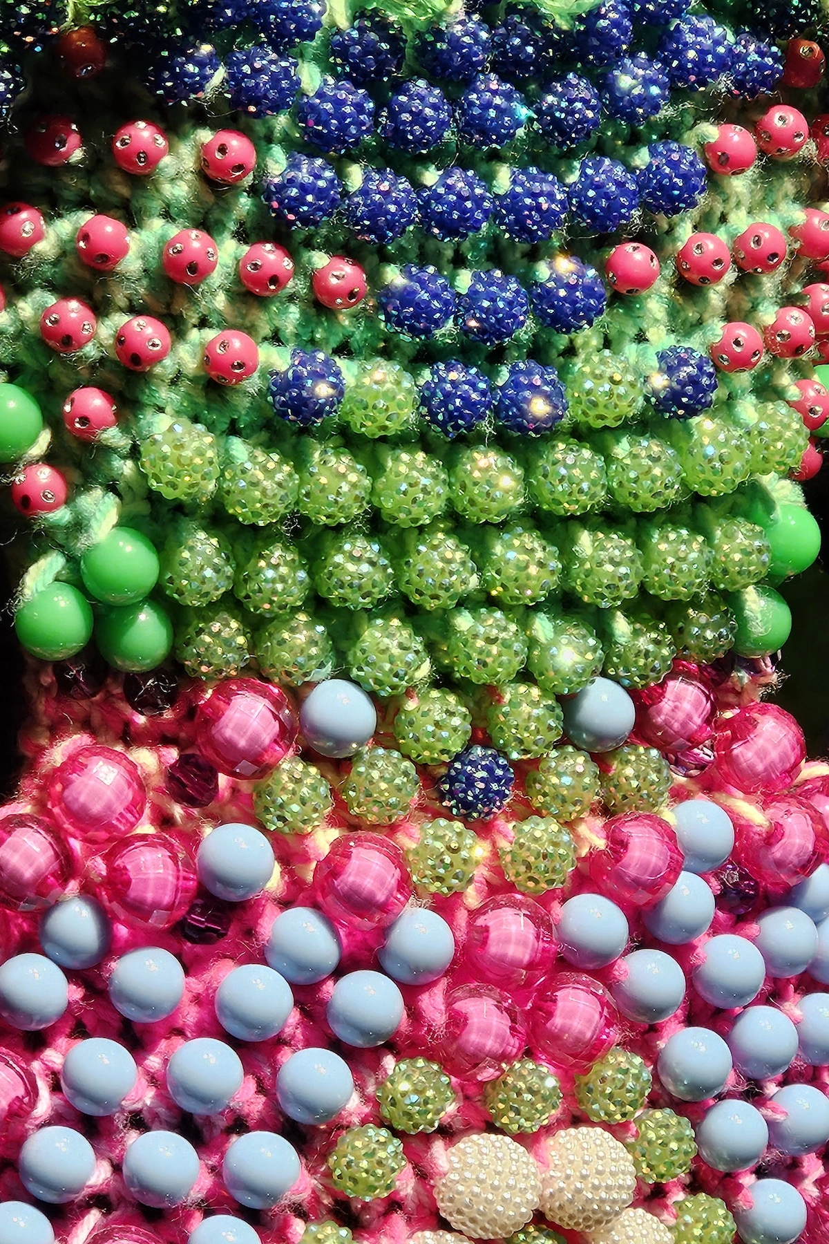 MUDAC Lausanne - Kevin Germanier - Dress - Upcycled beads - Detail