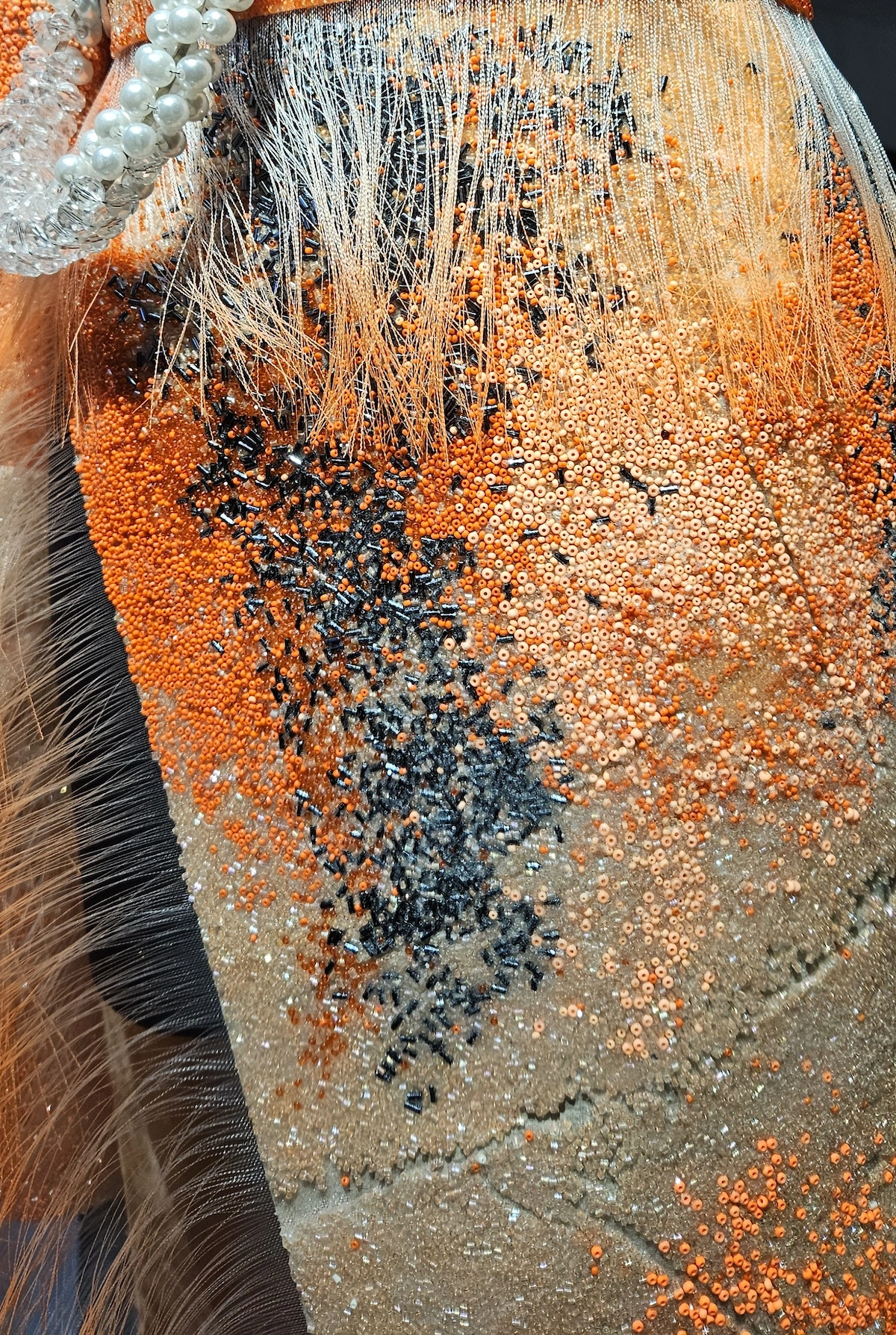 MUDAC Lausanne - Kevin Germanier - Dress - Upcycled glass beads - Detail