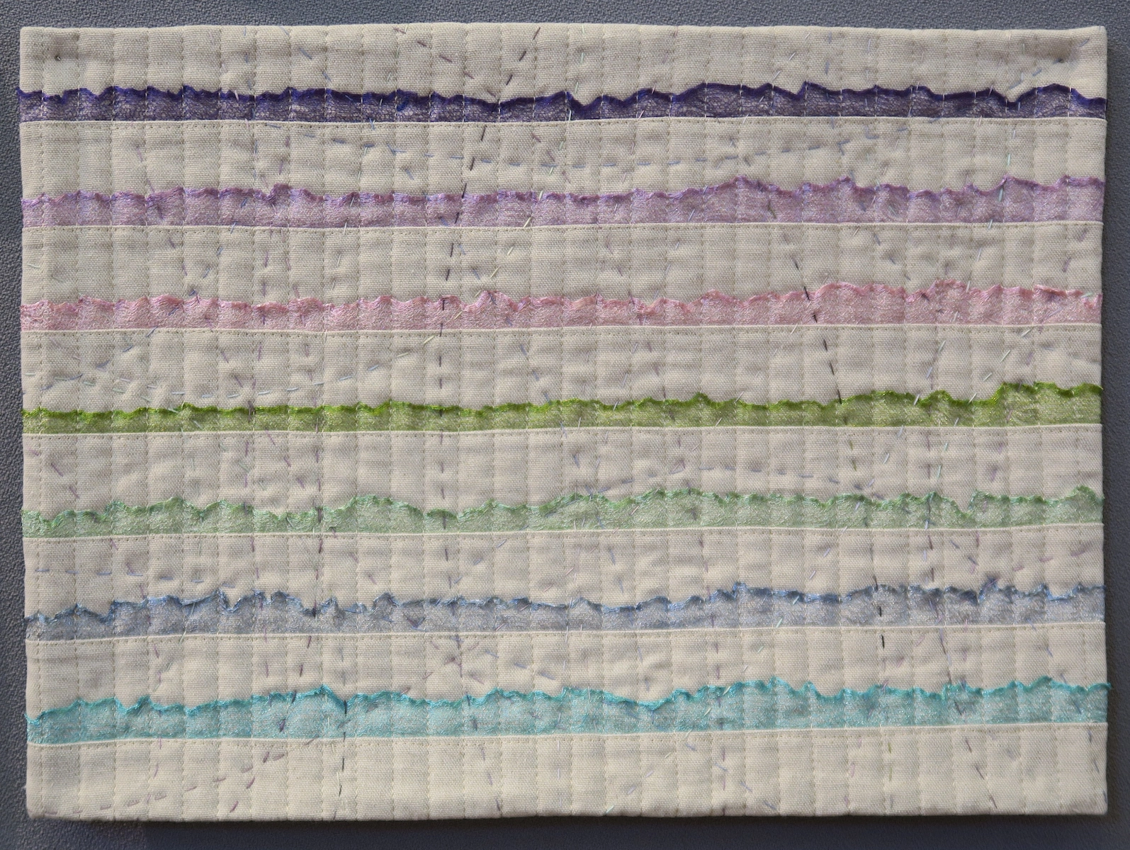 Association Jurassienne de Patchwork - Exposition 2026 - Maria Vuilleumier - Lignes version claire