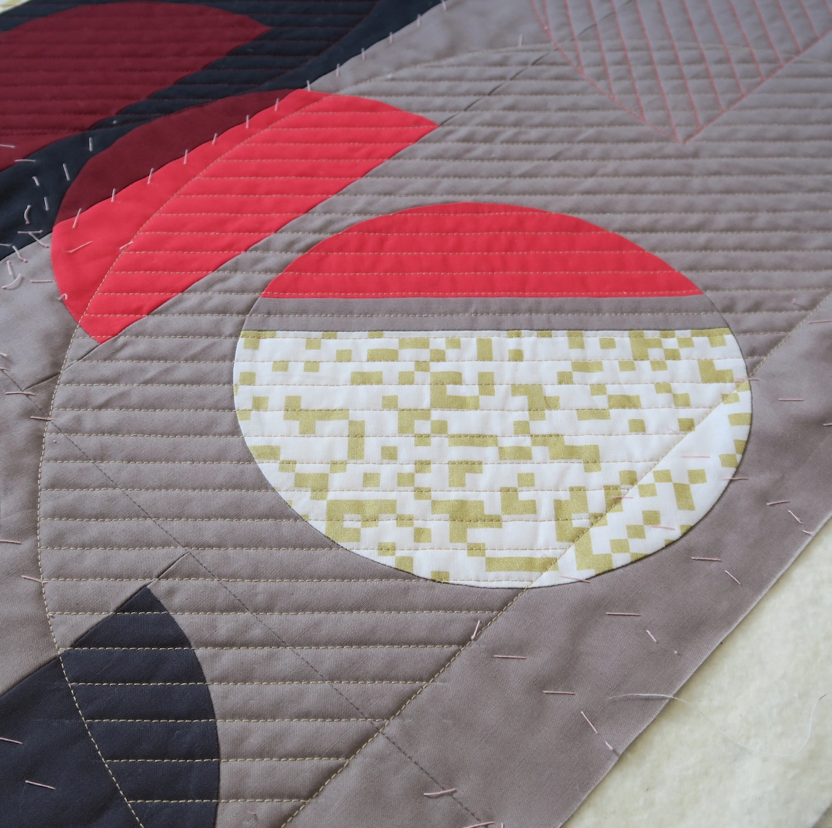 Sophie Zaugg - Quilt - Phases - Quilting in Progress