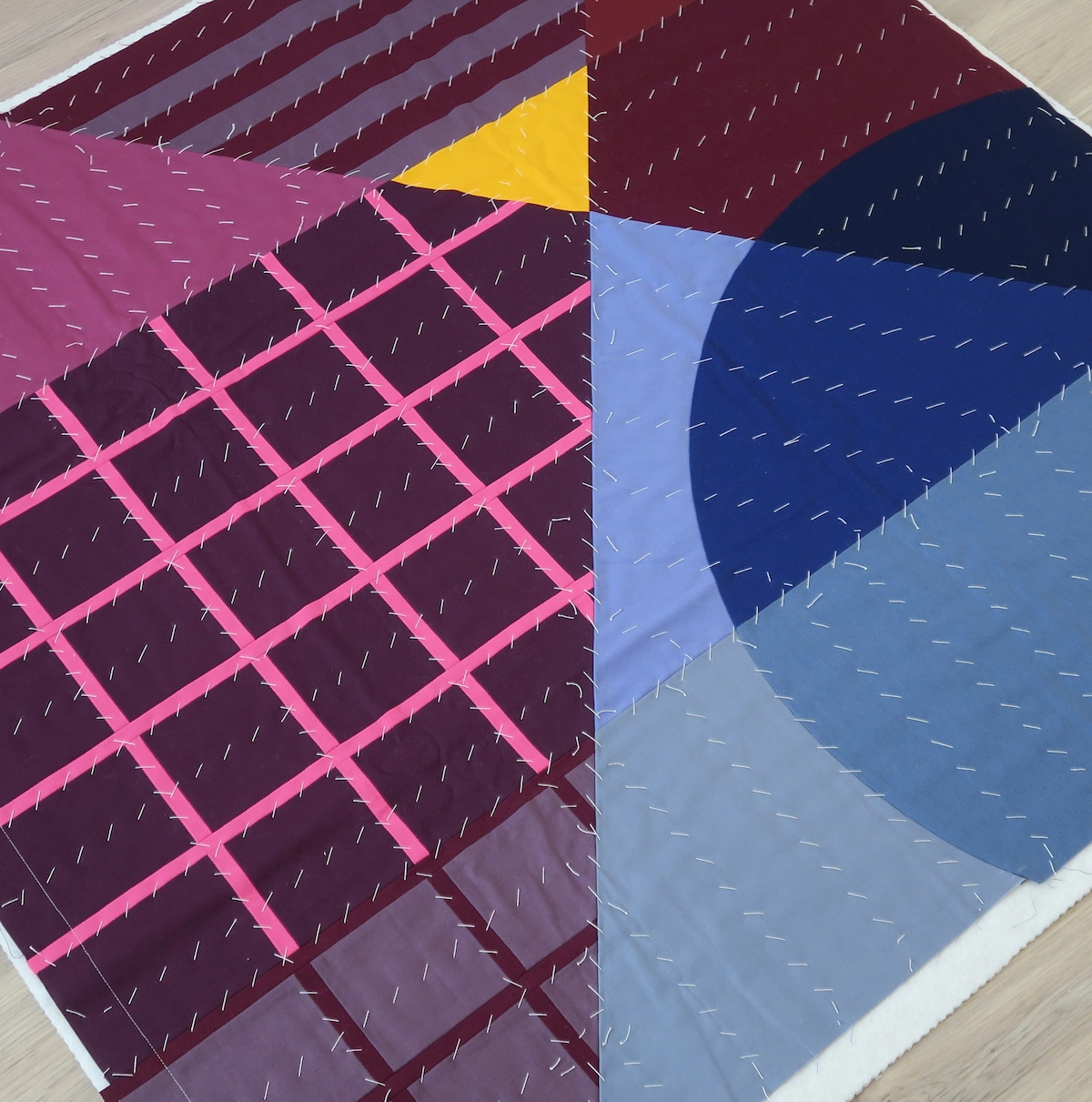 Sophie Zaugg - Quilt - Intersection VII - Ready to be Quilted