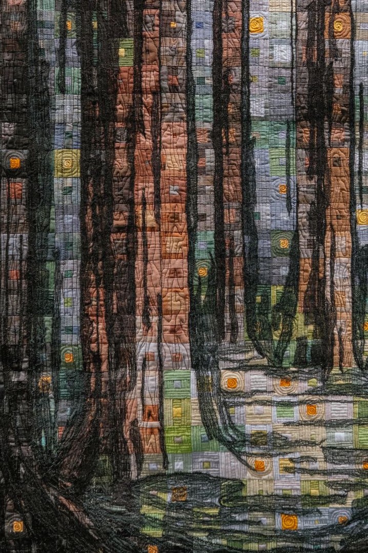 Carrefour European Patchwork Meeting 2026 – Habitat Contest – Living Light in the Forest by Hwakyung LEE – Detail