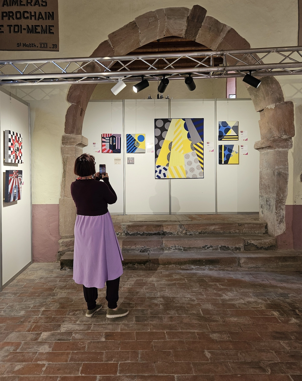 Sophie Zaugg - Solo Exhibit - Carrefour European Patchwork Meeting 2026 - Spotlight & Overall View